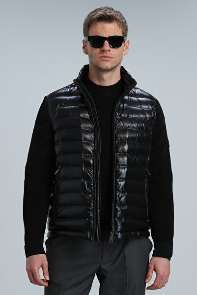 Lufian Palton pentru bărbați Glenn Goose Feather, negru