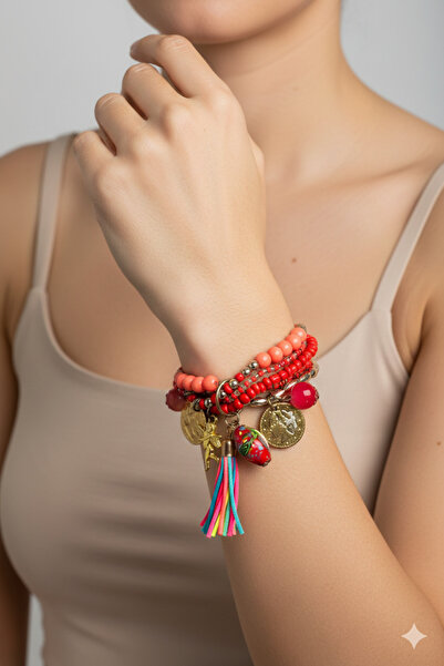 PETEK AKSESUAR Multi bead bracelet