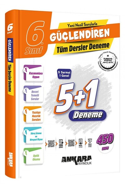 Ankara Yayıncılık 6.SINIF GÜÇLENDİREN TÜM DERSLER DENEMELERİ