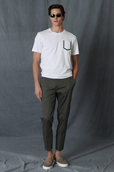 Lufian Aden Smart Erkek Chino Pantolon Slim Fit Yeşil