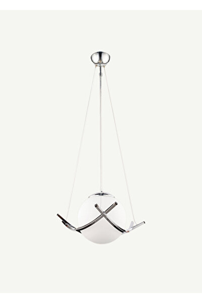 Bella Maison Phoenix Tekli Cam Avize Krom (35x70 cm)