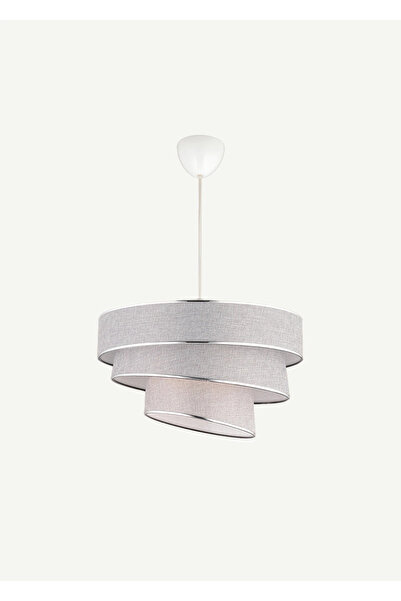 Bella Maison Levi 3 Katlı Sarkıt Avize Gri (40x70 cm)