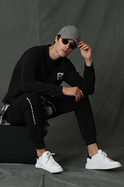 Lufian Owen Erkek Sweatshirt Siyah