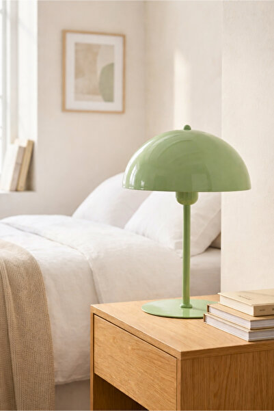 HOMİNG Homing Ryka Masa Lambası Abajur Mint Yeşili Mantar 241606