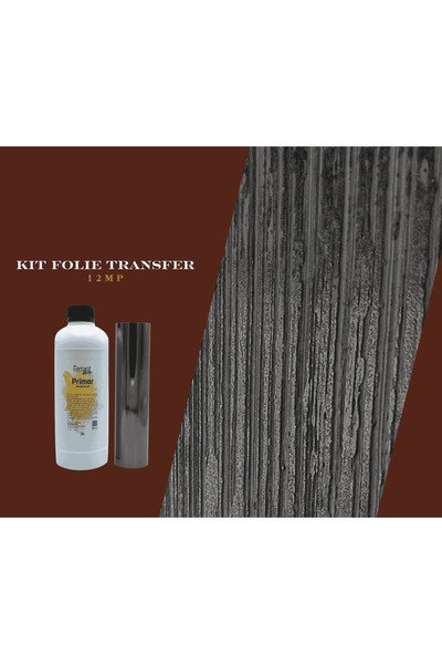 Ferrara Design Folie de transfer antracit, 12 mp lamina + 1 litru lipici spec...