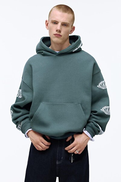 Pull & Bear STWD Community kapüşonlu sweatshirt