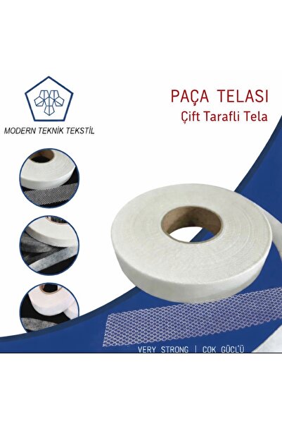 Genel Markalar Paça Telası - Çift Taraflı Yapışkan Tela 100 Mt - Eni 2cm Ütüy...