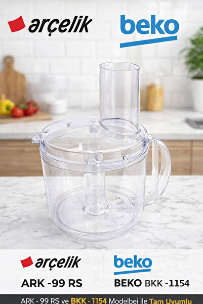 Arçelik Bkk 1154 Mutfak Robotu Plastik Hazne Ve Kapak