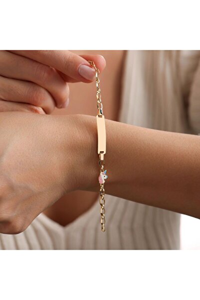 Sembol Gold Altın Çocuk Bileklik Unicorn