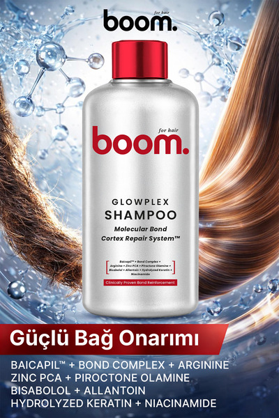 BOOM Glowplex Bağ Onarıcı Saç Şampuanı 350 ML