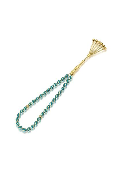 Sembol Gold Altın Tesbih Turkuaz S Line Mine 14 Ayar