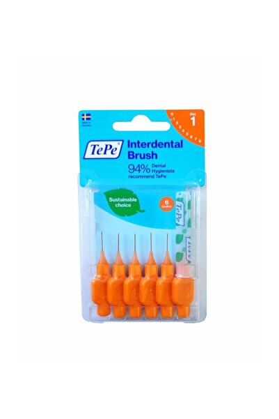 TePe İNTERDENTAL BRUSH ARAYÜZ FIRÇASI 0.45 MM NO:1 6 LI TURUNCU