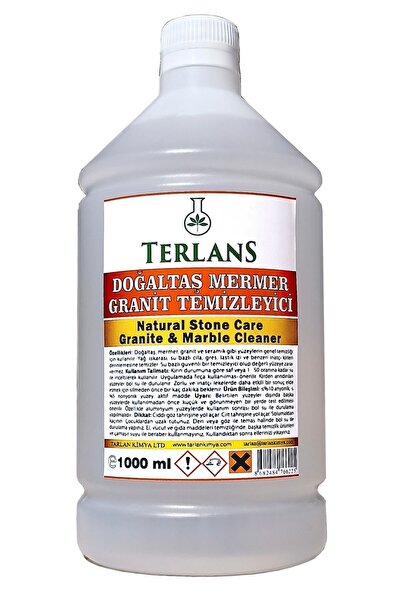 Terlans Doğaltaş Mermer Granit Temizleyici 1000 ml Dış Mekan Natural Stone Ca...