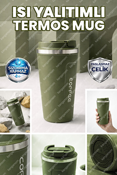 M&B WATER BOTTLE Coffee Paslanmaz Çelik Mug Matara - Günlük Spor Outdoor Kamp...