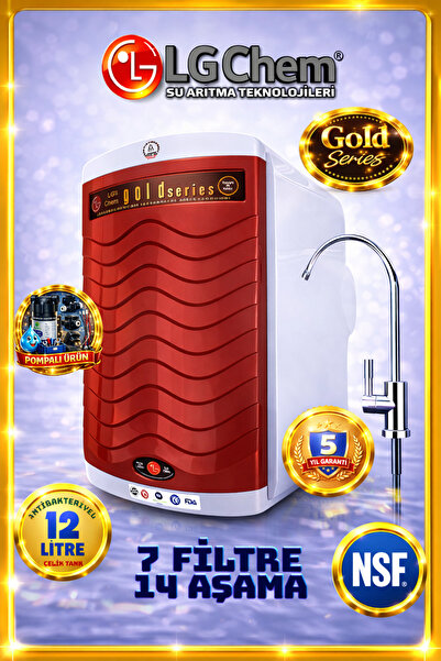 light gastro LİGTH GASTRO LG Chem GOLD POMPALI BEYAZ-KIRMIZI 12LİTRE 7FİLTRE ...