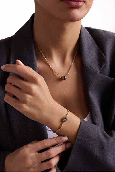 Sembol Gold Saphire Altın Set Takımı Özel Tasarım