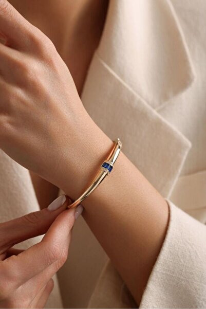 Sembol Gold Safir Altın Kelepçe