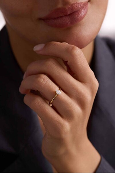 Sembol Gold Markiz Tektaş Yüzük