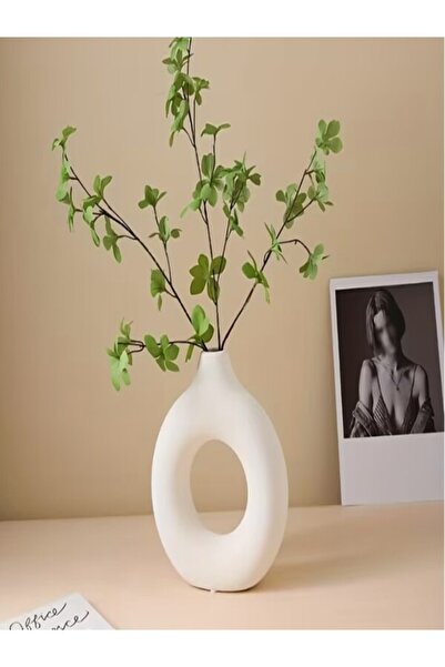 Maryam Decore : Bohemian White Vase , Art Deco Style, Modern Scandinavian Des...