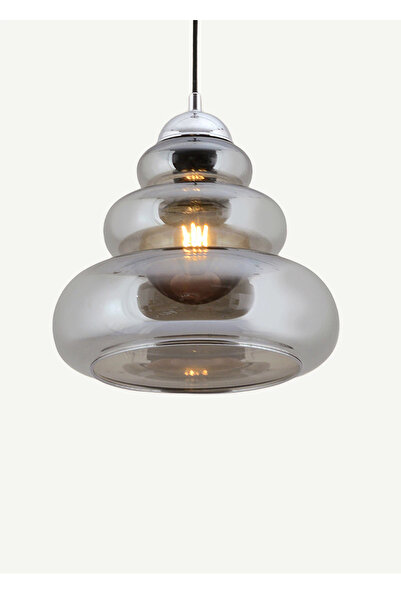 Bella Maison Isabel Cam Sarkıt Avize Füme (25x75 cm)