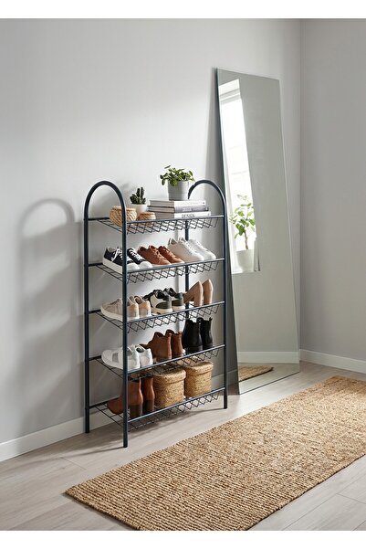 Uyan Ev Ürünleri UYAN EV ÜRÜNLERİ Metal 5 Raflı Ayakkabılık Dekoratif düzenle...