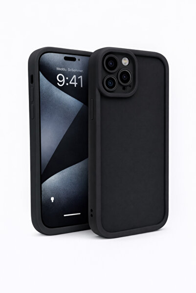 Vissona iPhone 12 PRO MAX Uyumlu Kamera Çıkıntılı Mat Silikon Telefon Kılıfı