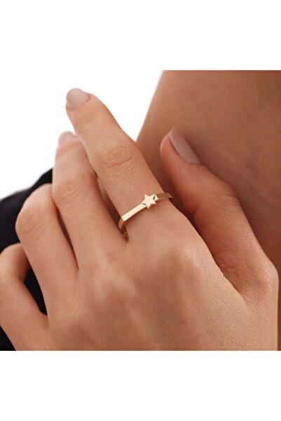 Sembol Gold Altın Yıldız Yüzük