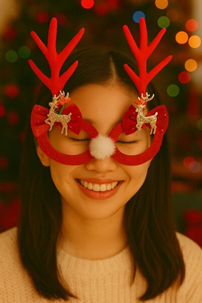 YOYOSO New Year's Deer Detailed Glasses