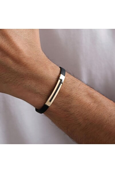 Sembol Gold 14 Ayar Altın Erkek Bileklik Sosial Onix Fuel