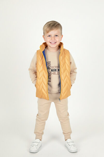 zubi kids 3 Piece Children's Set with Zippered Vest (2-5 Years Old)