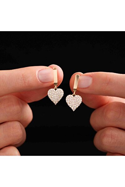 Sembol Gold Kalpli Altın Küpe