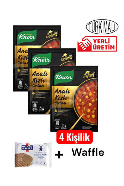 KMS HOME Knorr Gurme Analı Kızlı Çorbası Köfteli Nohutlu Hazır Çorba 4 Kişili...
