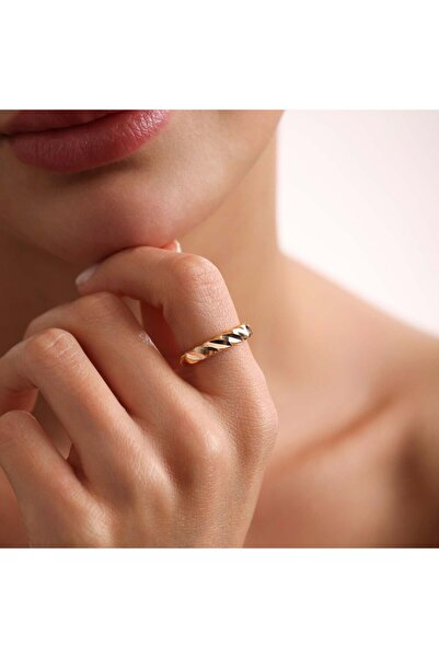 Sembol Gold Burma Yüzük 14 Ayar