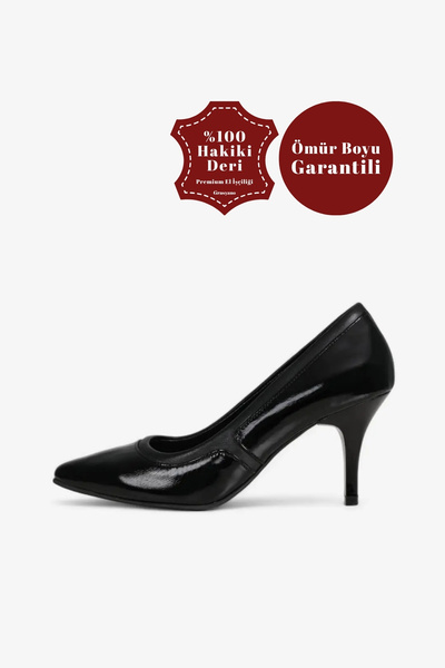 Grasyano Hakiki Deri Siyah Rugan-Düz Deri Mix Yumuşak Premium Deri Konforlu S...