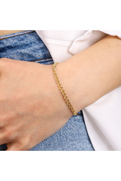 Sembol Gold 14 Ayar Altın Nonna Bileklik 3 mm