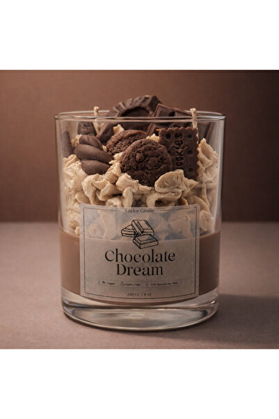 Loybie Candle Chocolate Dream Çikolata Kokulu Soya Mum