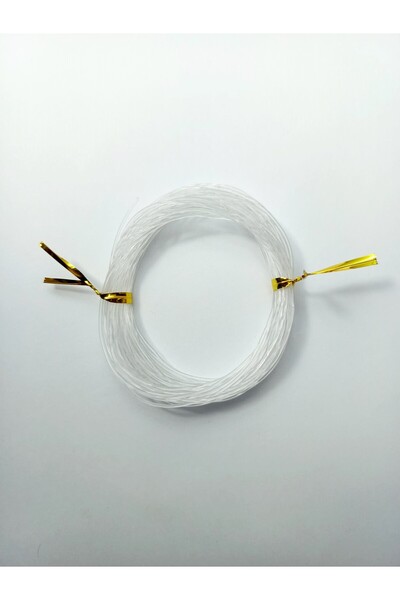 Eskişehir hobi sanat 1 Mm Şeffaf Lastik Misina 10 Metre Bileklik Tesbih Ipi M...