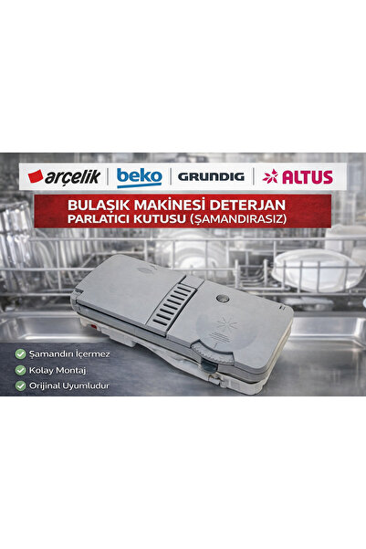 Arçelik Bulaşık Makinesi Deterjan Kutusu Gri (ŞAMANDIRASIZ)
