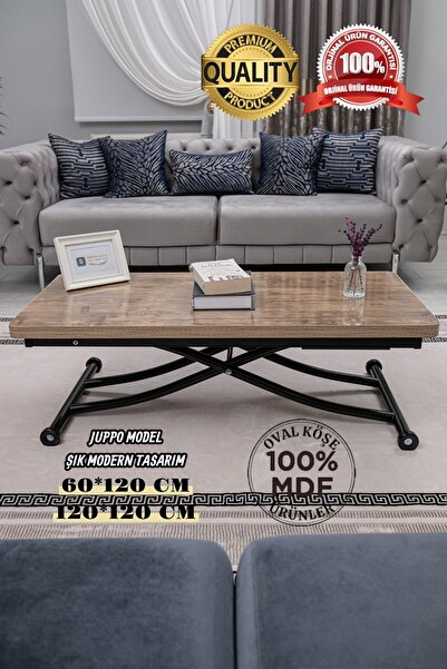 SEHPAM AKILLI Akıllı Sehpa Juppo Üst Tabla Mdf Antiklayt Oval Köşe Alt Siyah ...