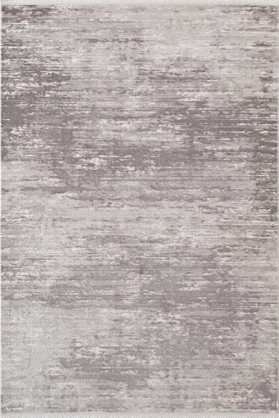 Karmen Halı Leon LN001Z Gri Halı Modern Desen Pamuk Taban Akrilik Tozuaz Salo...