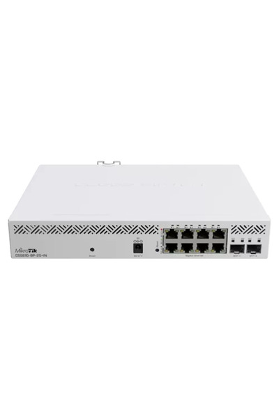 MIKROTIK Switch, 8 x Gigabit PoE, 2 x SFP+ 10Gbps, Management - CSS610-8P-2S+IN