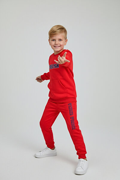 Z B Bebe طقم مزدوج للأطفال بطبعة عنكبوت (7-10 سنوات)