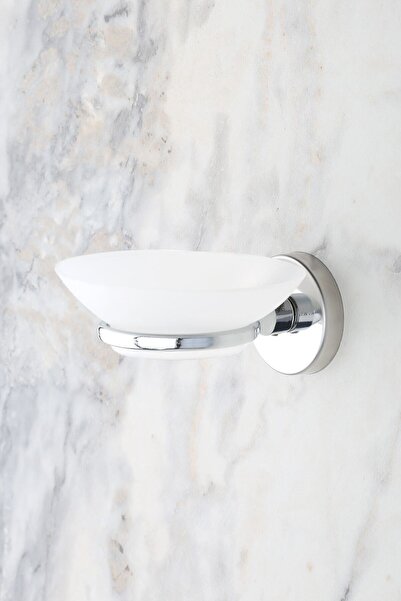 MultiStore حامل صحن الصابون الكروم صحن الصابون الصلب