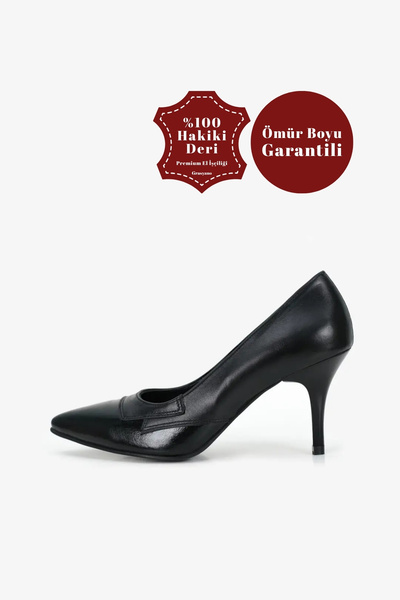 Grasyano Hakiki Deri Siyah Premium El Yapımı Rahat Ve Şık Siyah 7,5 Cm Ince T...