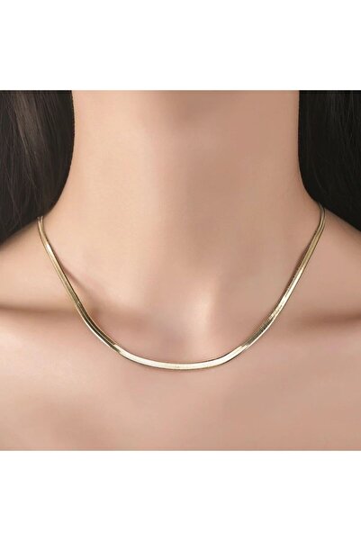 Sembol Gold Altın Zincir Balık Sırtı 50 cm 14 Ayar 5.0 mm