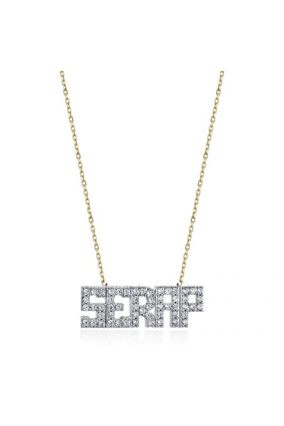 Sembol Gold İsimli Altın Kolye Taşlı