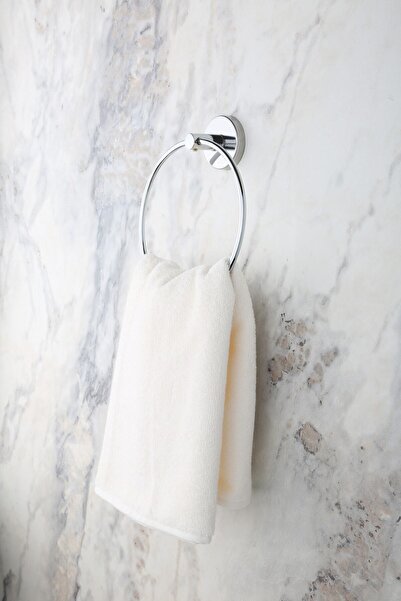 MultiStore Хромирана кръгла закачалка за кърпи