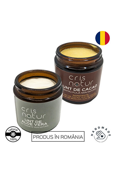 Cris Natur Pachet Unt de cacao pentru plaja si Unt de Aloe Vera 120ml