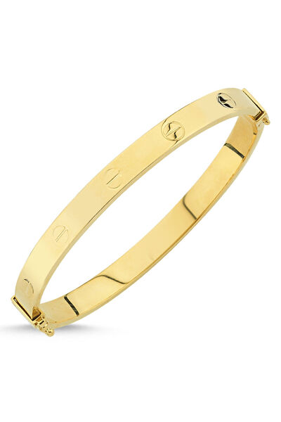 Sembol Gold Altın Kelepçe Özel Tasarım 5mm