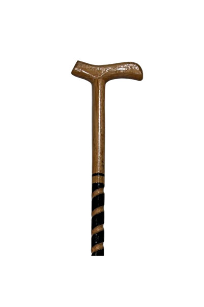 ÖZDOĞU TİCARET Ahşap Siyah Desenli Baston